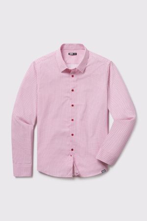 Motive Pattern Dress Shirt